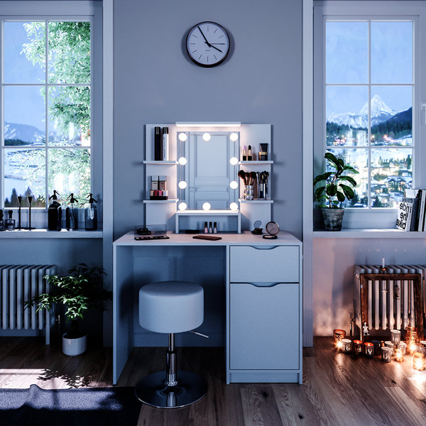 Oskar Kinderland Schminktisch-Set Ruben mit Spiegel | Wayfair.de